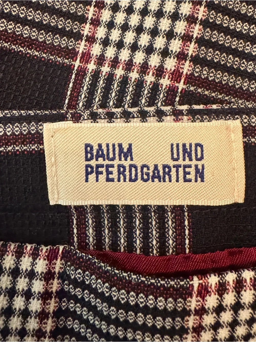 Baum und Pferdgarten Sayoko Plaid Mini Skirt Wool Blend EU‎ 36 US 4 - Picture 6 of 8